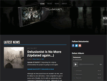 Tablet Screenshot of delusionistband.com